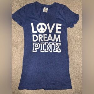 Victoria's Secret Pink Heather Blue Top